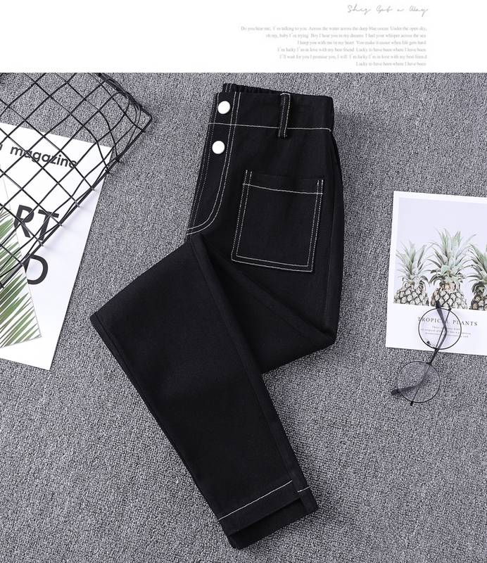 デニムパンツ タイト スキニー ハイウエスト 無地 シンプル カジュアル お洒落 かっこいい ラフ メンズライク マニッシュ ボーイッシュ スポーティー 春 夏 秋 冬 10代 20代 30代 学生