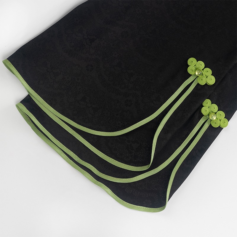 中華ロリータ チャイナ風ミニワンピースセット コスプレ ロリータワンピース コスチューム メイド服 jsk 文化祭 ボウタイ ゴスロリ