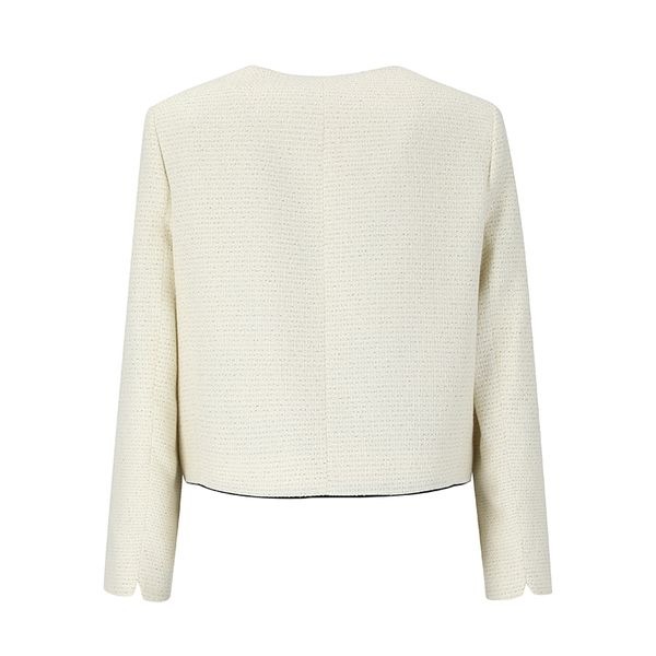 （フォレスト）カラートリムツイードクロップジャケット（SZ3JKM6）