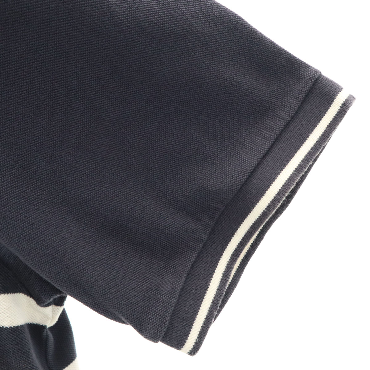 ボーダー柄 半袖 ポロシャツ L チャコールネイビー C3121 メンズ 古着 ボーダー柄 半袖 ポロシャツ L チャコールネイビー C3121 メンズ 古着