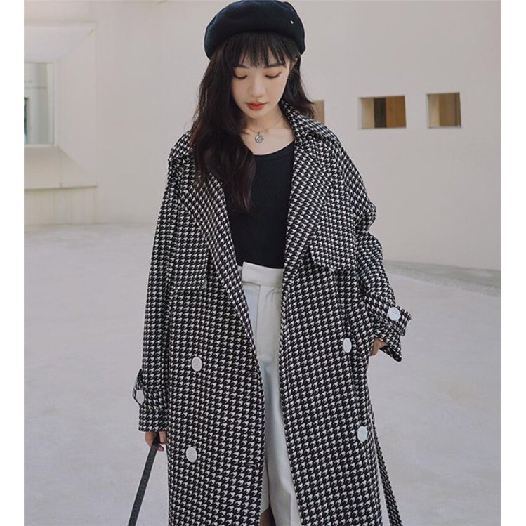 トレンチコート レディース ロングコート コート アウター 千鳥柄 チェスター 秋物 春コート 通勤 トレンチコート レディース ロングコート コート アウター 千鳥柄 チェスター 秋物 春コート 通勤