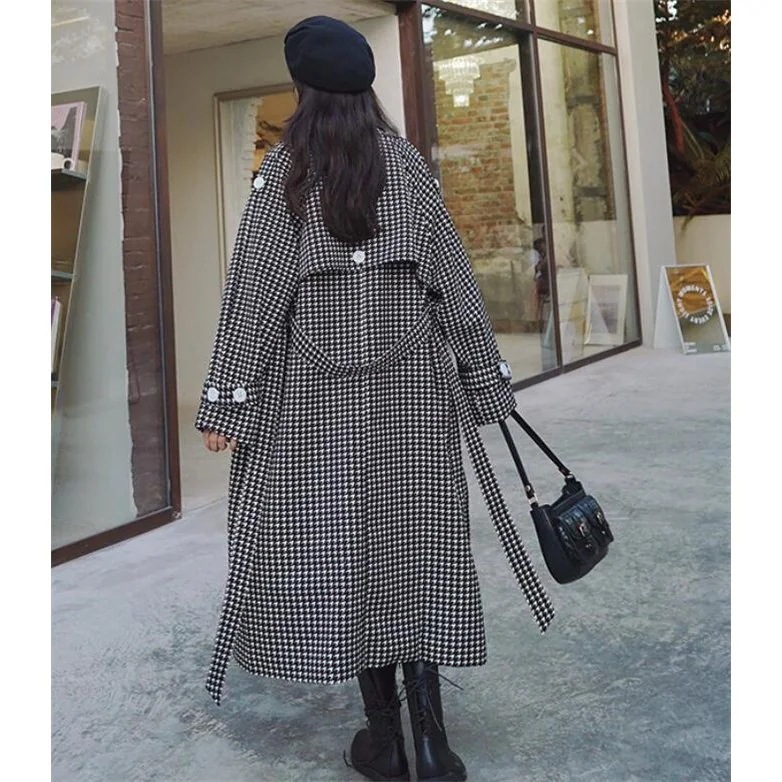 トレンチコート レディース ロングコート コート アウター 千鳥柄 チェスター 秋物 春コート 通勤 トレンチコート レディース ロングコート コート アウター 千鳥柄 チェスター 秋物 春コート 通勤