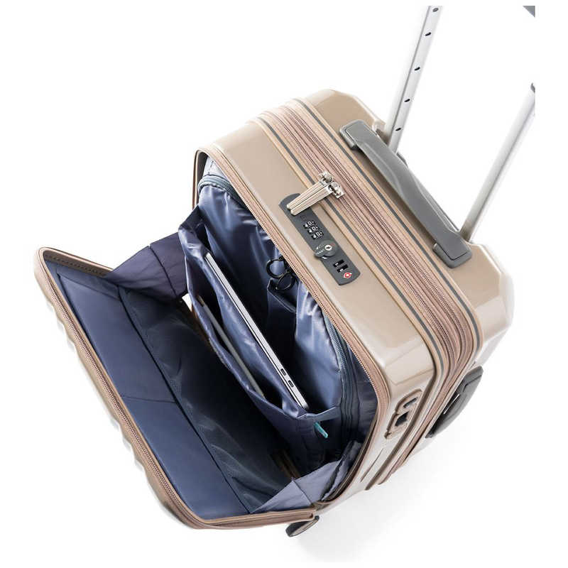 A.L.I　ハードキャリー デカかるEdge フロントオープンタイプ コーラルピンク [TSAロック搭載 /55(+10)L /3泊～5泊]　ALI07722FW