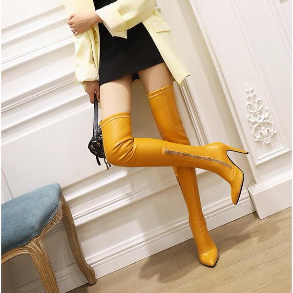 Qoo10] レディースブーツ ロングブーツ ニーハイ