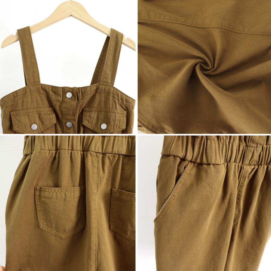 デニムサロペットショート丈オールインワン【ネコポス可】 デニムサロペットショート丈オールインワン【ネコポス可】