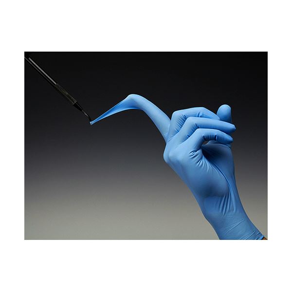 （まとめ）ショーワ No.886ニトリスト/タフプラス パウダーフリー LL 青 100枚[x5]
