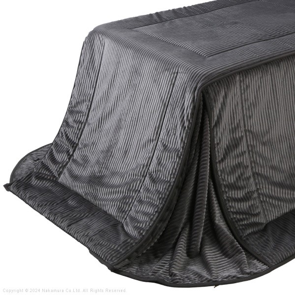 保温綿入りコーデュロイ ダイニングこたつ掛布団 240x240cm単品(80x80cmこたつ用) リバーシブル布団 正方形 保温 こたつ布団単品