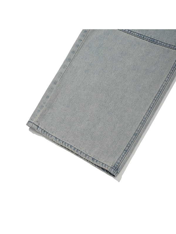 (PRE-ORDER 24th Mar.) CARPENTER WIDE FIT DENIM PANTS [LIGHT BLUE]