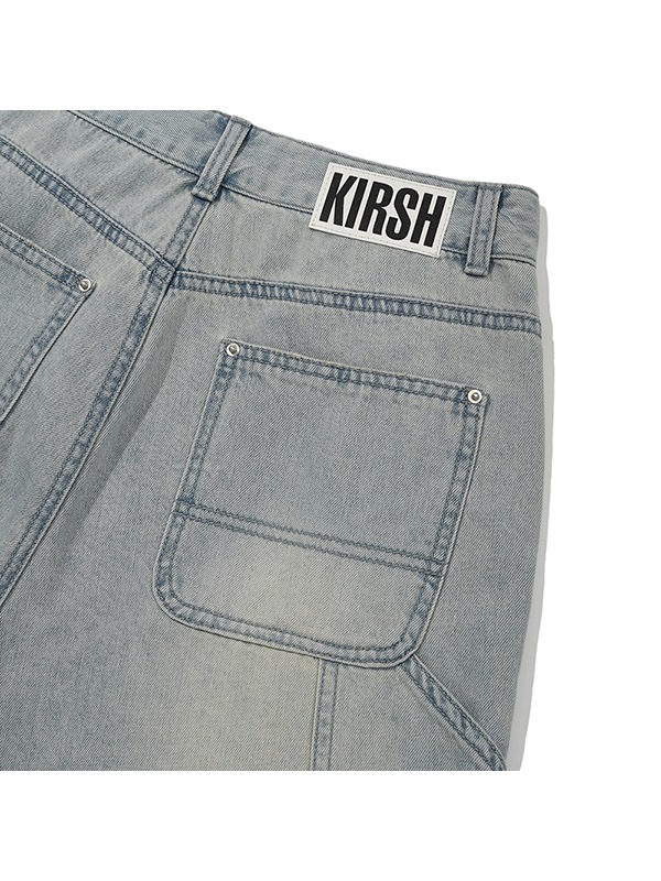 (PRE-ORDER 24th Mar.) CARPENTER WIDE FIT DENIM PANTS [LIGHT BLUE]