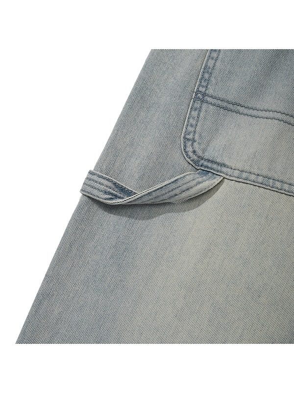 (PRE-ORDER 24th Mar.) CARPENTER WIDE FIT DENIM PANTS [LIGHT BLUE]