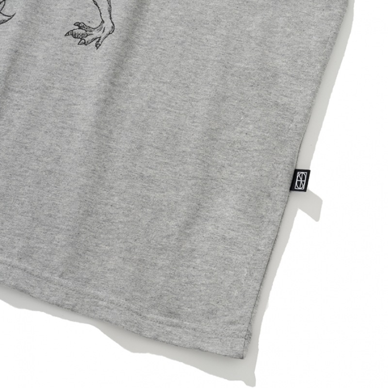 NOT4NERD スプリットTシャツ-グレー