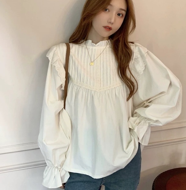 フリルブラウス ハイネック ボリューム袖 トップス ブラウス レギュラー丈 長袖 萌袖 セミフレア 細身 ストレート 裾ワイド レース 刺繍 シフォン 薄手 かわいい シンプル カジュアル 大人 フリルブラウス ハイネック ボリューム袖 トップス ブラウス レギュラー丈 長袖 萌袖 セミフレア 細身 ストレート 裾ワイド レース 刺繍 シフォン 薄手 かわいい シンプル カジュアル 大人