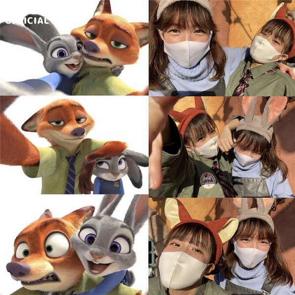 Qoo10] かわいいジュディウサギのニック狐のぬいぐ