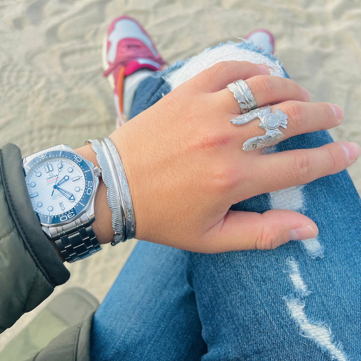 リング メンズ サージカルステンレス316L製 ハワイアン イーグル 鷲 コイン プルメリア 波 リング メンズ サージカルステンレス316L製 ハワイアン イーグル 鷲 コイン プルメリア 波