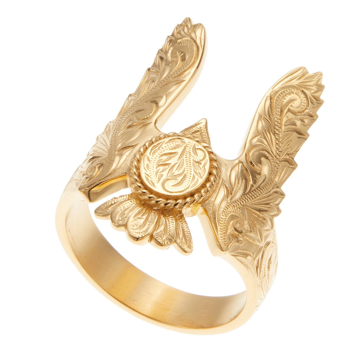 リング メンズ サージカルステンレス316L製 ハワイアン イーグル 鷲 コイン プルメリア 波 リング メンズ サージカルステンレス316L製 ハワイアン イーグル 鷲 コイン プルメリア 波