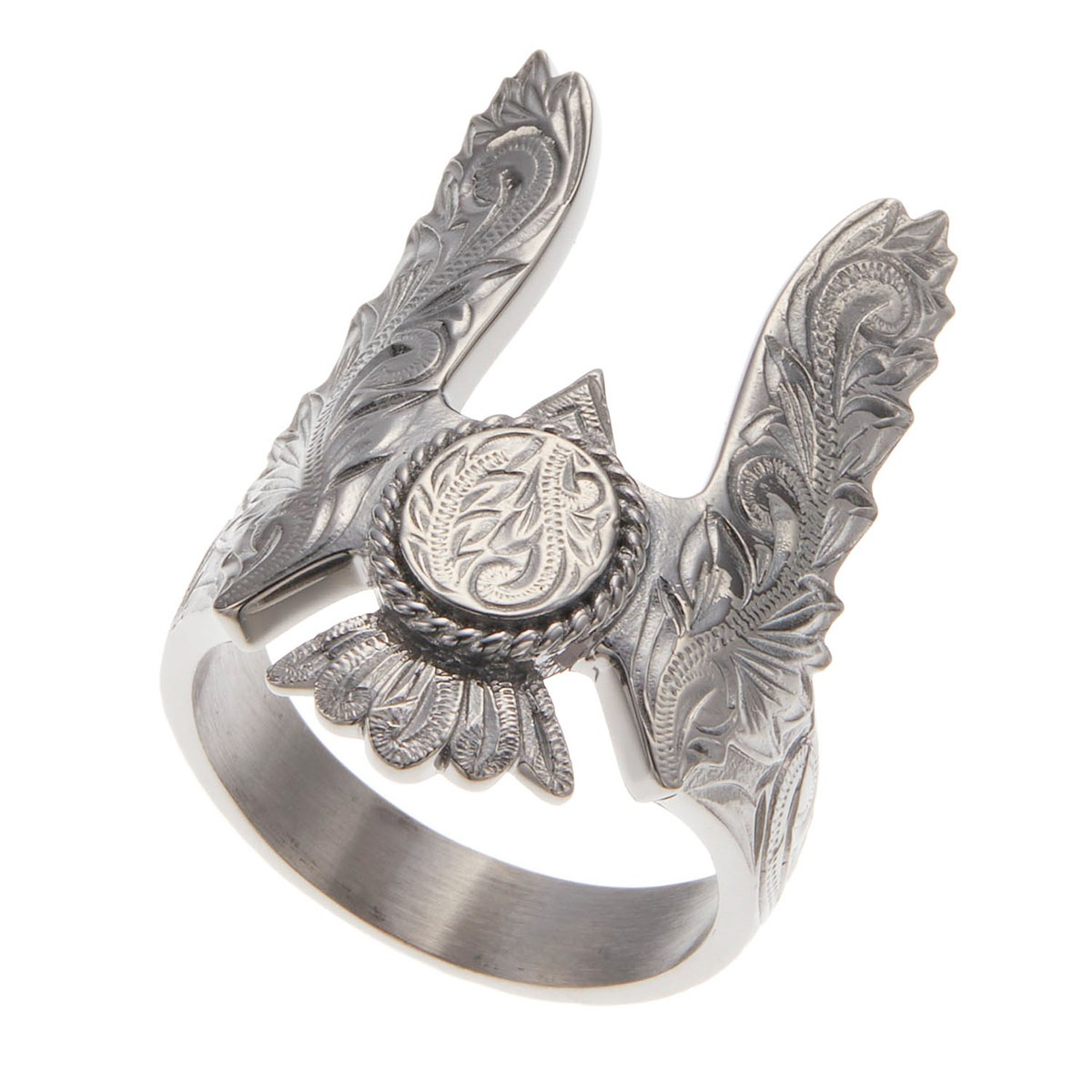 リング メンズ サージカルステンレス316L製 ハワイアン イーグル 鷲 コイン プルメリア 波 リング メンズ サージカルステンレス316L製 ハワイアン イーグル 鷲 コイン プルメリア 波