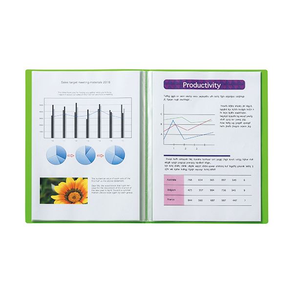 (まとめ) ライオン事務器 クリアーブックMINANO(ミナノ) A4タテ 80ポケット 背幅50mm ブルー CR-80M 1冊 (×10セット)