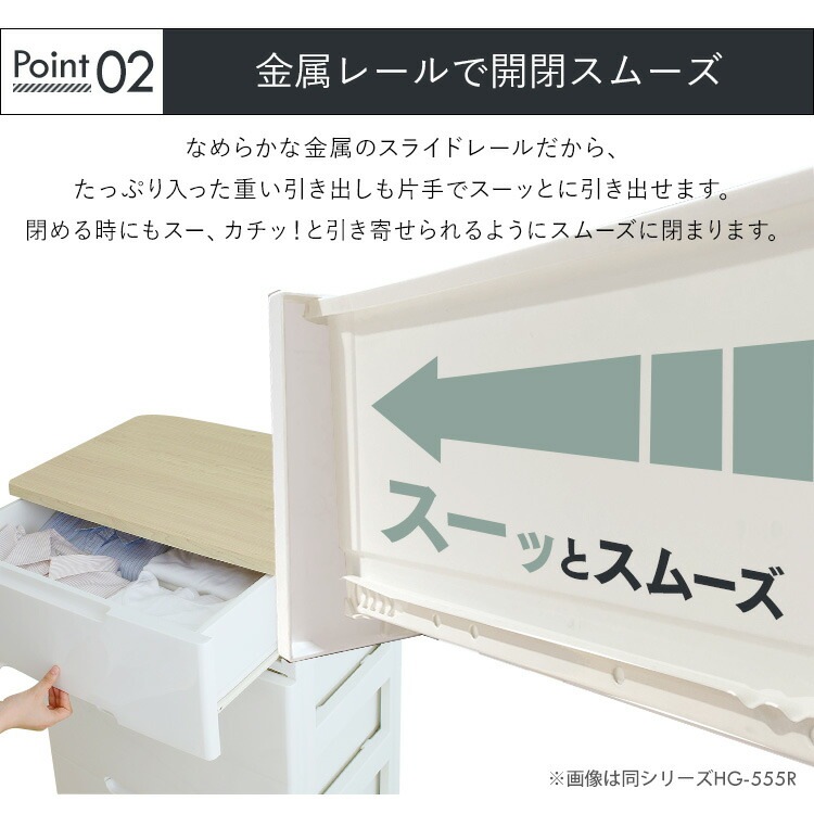 【公式】 チェスト 3段 北欧 白 タンス 収納ボックス 収納ケース 衣装ケース チェスト HGL-393 幅39 奥行74 高さ67 衣類収納 押入れ クローゼット キャスター付 メガ割