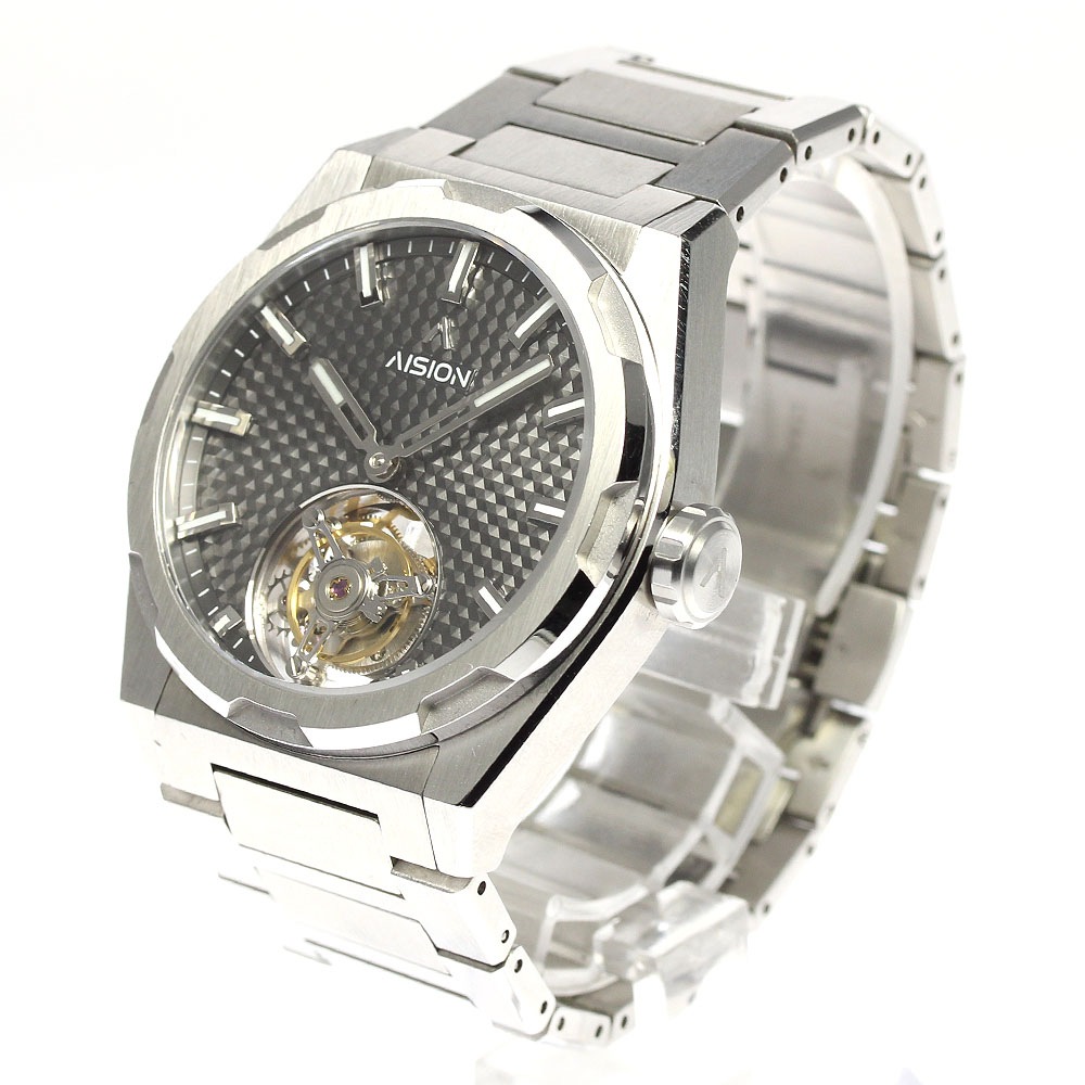 エイジオン AISION AN-T01 トゥールビヨン 手巻き メンズ 美品 箱保証書付き_806419【中古】 エイジオン AISION AN-T01 トゥールビヨン 手巻き メンズ 美品 箱保証書付き_806419【中古】