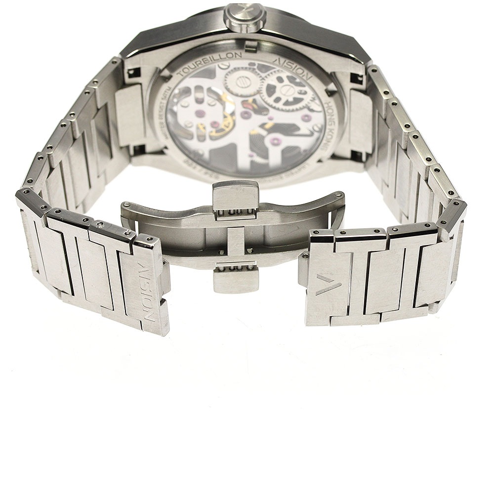 エイジオン AISION AN-T01 トゥールビヨン 手巻き メンズ 美品 箱保証書付き_806419【中古】 エイジオン AISION AN-T01 トゥールビヨン 手巻き メンズ 美品 箱保証書付き_806419【中古】