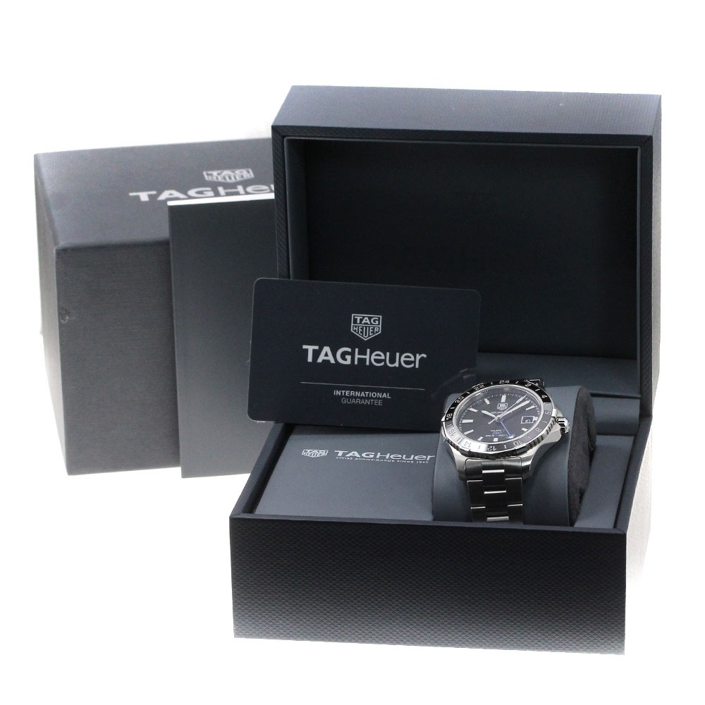 タグホイヤー TAG HEUER WAK211A アクアレーサー GMT 自動巻き メンズ 箱・保証書付き_845017【中古】