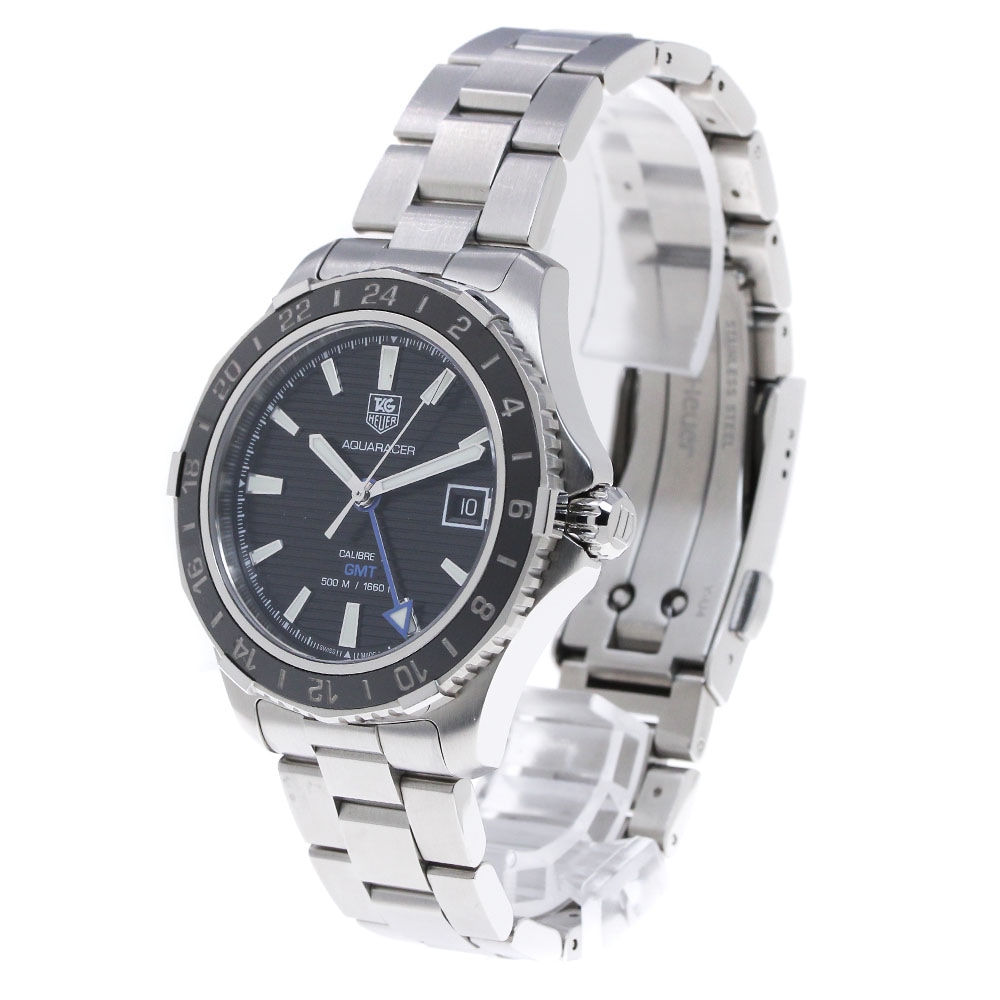 タグホイヤー TAG HEUER WAK211A アクアレーサー GMT 自動巻き メンズ 箱・保証書付き_845017【中古】