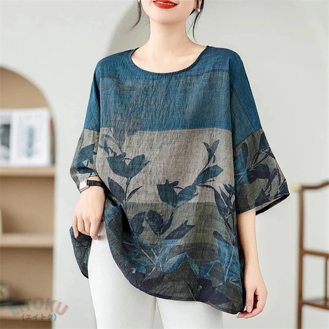 プリント チュニック 夏 レディース チュニックワンピース 半袖 植物柄 ワンピース クルーネック 綿 プリントチュニック ドロップショルダー 体型カバー 半袖チュニック 柔らかい 涼しい クルーネッ プリント チュニック 夏 レディース チュニックワンピース 半袖 植物柄 ワンピース クルーネック 綿 プリントチュニック ドロップショルダー 体型カバー 半袖チュニック 柔らかい 涼しい クルーネッ