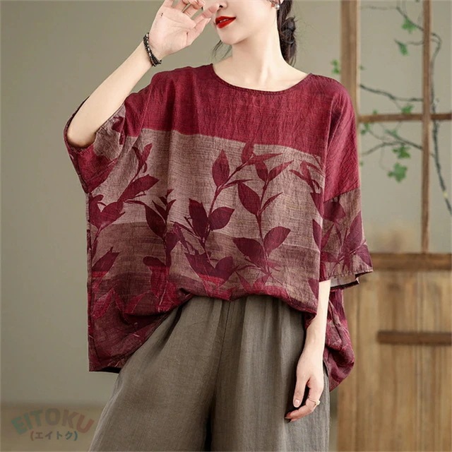 プリント チュニック 夏 レディース チュニックワンピース 半袖 植物柄 ワンピース クルーネック 綿 プリントチュニック ドロップショルダー 体型カバー 半袖チュニック 柔らかい 涼しい クルーネッ プリント チュニック 夏 レディース チュニックワンピース 半袖 植物柄 ワンピース クルーネック 綿 プリントチュニック ドロップショルダー 体型カバー 半袖チュニック 柔らかい 涼しい クルーネッ