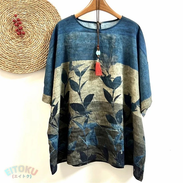 プリント チュニック 夏 レディース チュニックワンピース 半袖 植物柄 ワンピース クルーネック 綿 プリントチュニック ドロップショルダー 体型カバー 半袖チュニック 柔らかい 涼しい クルーネッ プリント チュニック 夏 レディース チュニックワンピース 半袖 植物柄 ワンピース クルーネック 綿 プリントチュニック ドロップショルダー 体型カバー 半袖チュニック 柔らかい 涼しい クルーネッ