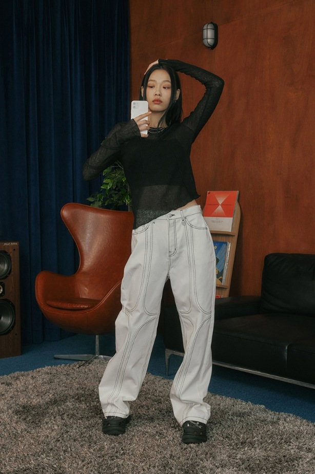 [TARGETTO] SHINING T STITCH PANTS