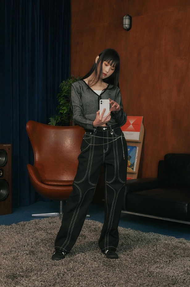 [TARGETTO] SHINING T STITCH PANTS