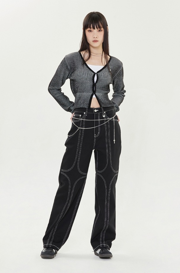 [TARGETTO] SHINING T STITCH PANTS