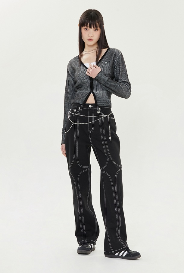 [TARGETTO] SHINING T STITCH PANTS