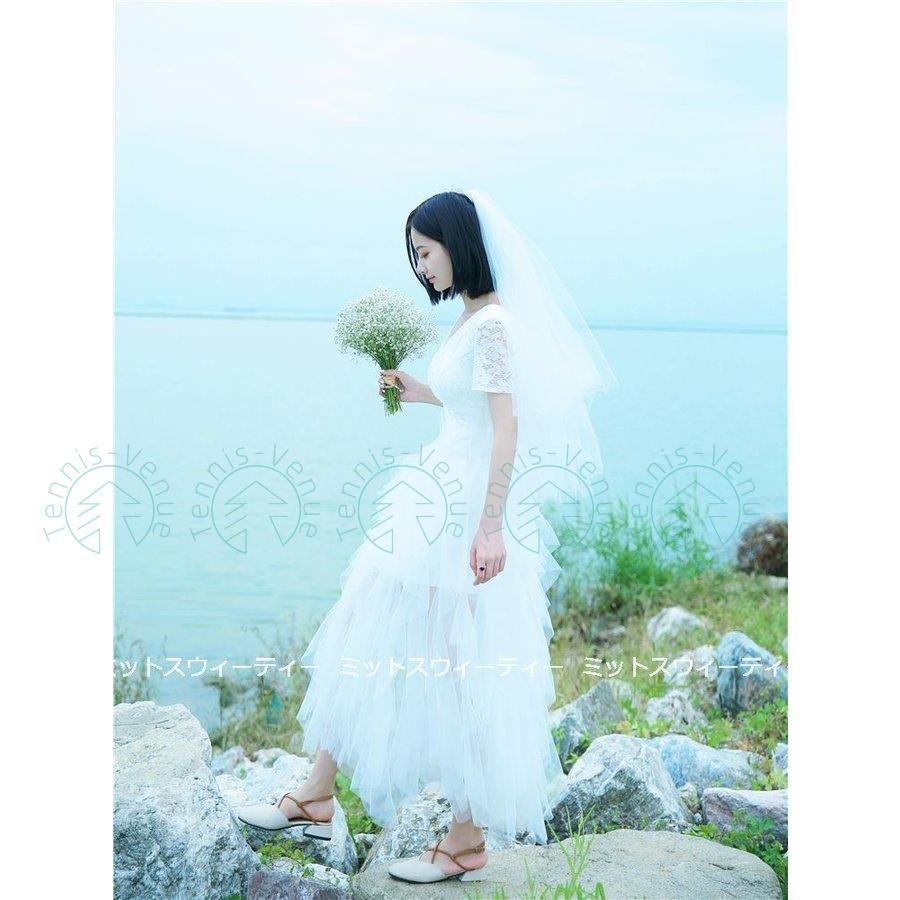 ウェディングドレス 二次会 リゾートドレス 結婚式 ブライダル 前撮り 花嫁 パーテ 半袖 海外挙式 新品登場 ウェディングドレス 二次会 リゾートドレス 結婚式 ブライダル 前撮り 花嫁 パーテ 半袖 海外挙式 新品登場