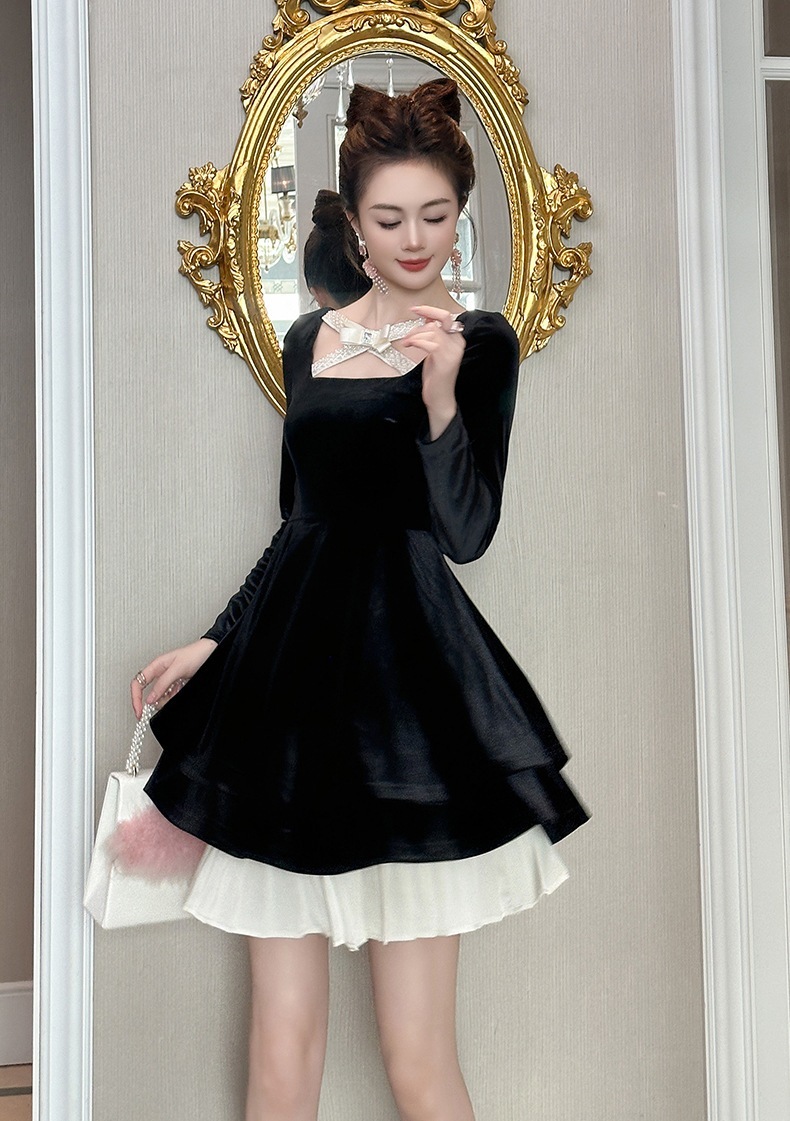 【JY.上品】 2025秋 蝶結び ベルベット プリーツ ドレス パーティー キャバ 大人 同窓会 披露宴 卒業式 結婚式 演奏会 ウェディング 二次会 メガ割 【JY.上品】 2025秋 蝶結び ベルベット プリーツ ドレス パーティー キャバ 大人 同窓会 披露宴 卒業式 結婚式 演奏会 ウェディング 二次会 メガ割