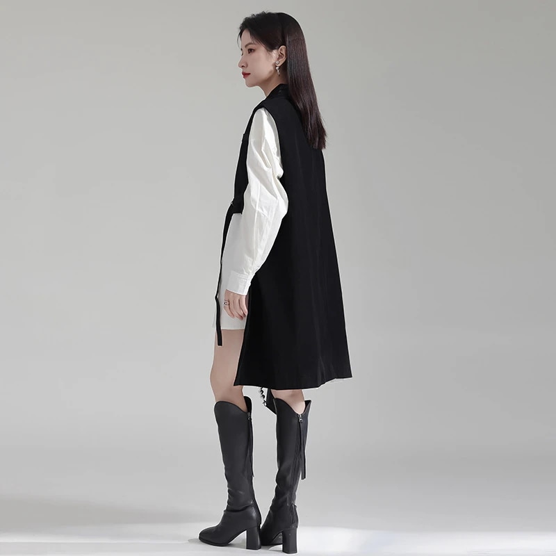 小衆デザイン不規則スーツベスト2024新型ゆるい痩せベストのベスト秋アウター 小衆デザイン不規則スーツベスト2024新型ゆるい痩せベストのベスト秋アウター