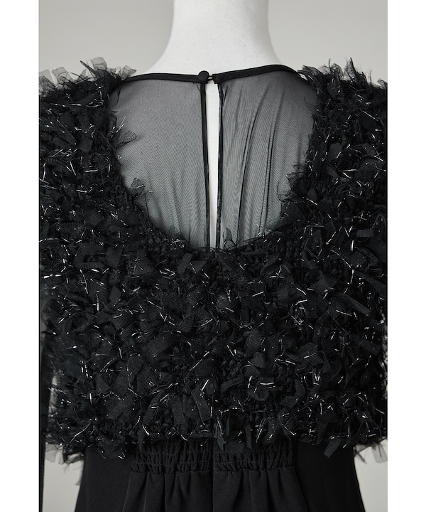 niana フリンジグリッターベストセットドレス 楽天市場】フリンジグリッターベストセットドレス パーティードレス