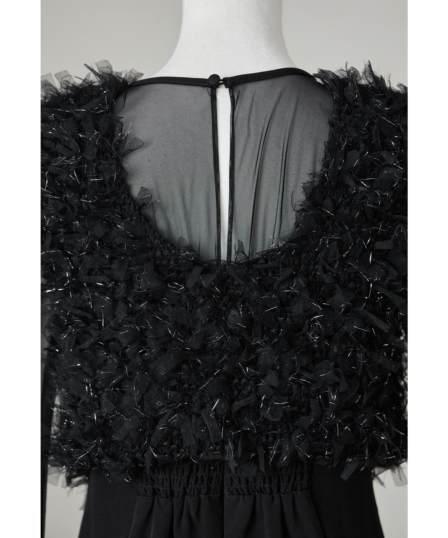 Qoo10 niana フリンジグリッターベストセットド 無地