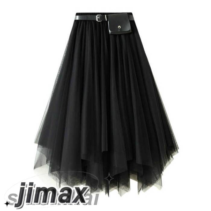 チュールスカート アシンメトリー ベルト付き ひざ丈 ロングスカート ふんわり ダンスウェア フレアスカート チュールスカート アシンメトリー ベルト付き ひざ丈 ロングスカート ふんわり ダンスウェア フレアスカート