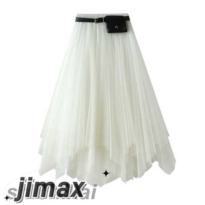 チュールスカート アシンメトリー ベルト付き ひざ丈 ロングスカート ふんわり ダンスウェア フレアスカート チュールスカート アシンメトリー ベルト付き ひざ丈 ロングスカート ふんわり ダンスウェア フレアスカート
