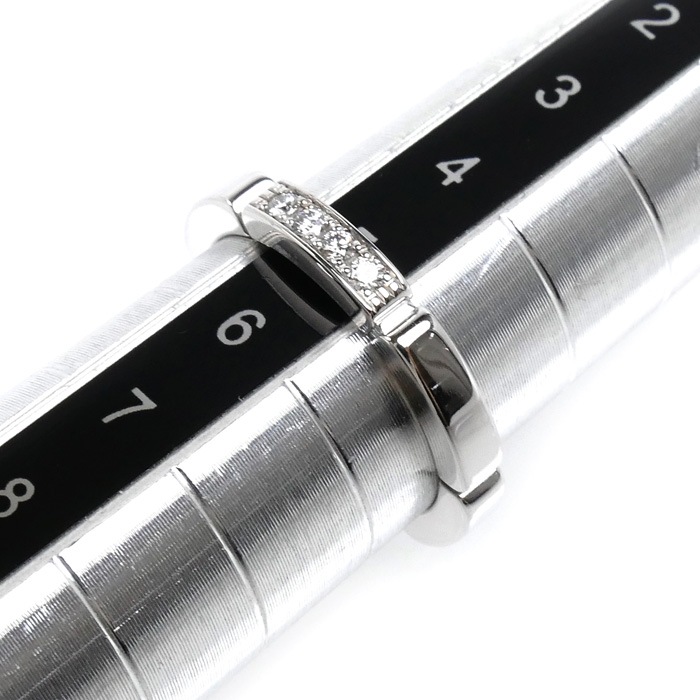 CARTIER カルティエ K18WG ホワイトゴールド マイヨン パンテール 4Pダイヤ リング・指輪 B4080445 ダイヤモンド 5号 45 3.6g レディース 中古 美品_5