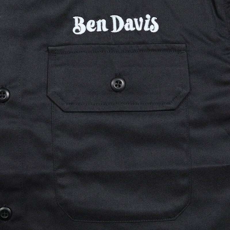 ベンデイビス 長袖シャツ BEN DAVIS ワークシャツ メンズ レディース ブランド 大きいサイズ おすすめ 人気 黒