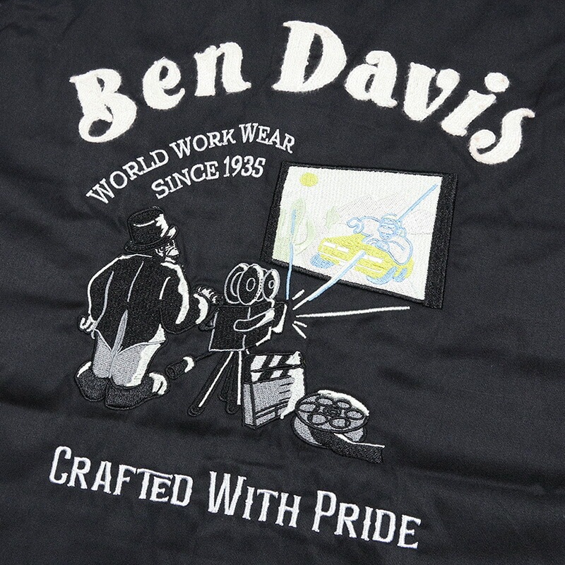ベンデイビス 長袖シャツ BEN DAVIS ワークシャツ メンズ レディース ブランド 大きいサイズ おすすめ 人気 黒