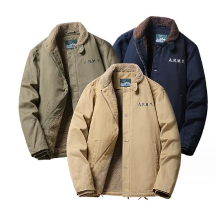 【急速出荷!】おしゃれ あったか 裏ボア N-1デッキジャケット ジャンパー メンズ 厚手 ボアジャケット 裏起毛 ブルゾン フライトジャケット 防寒 冬服 冬物 厚手 大きいサイズ 防風 大きいサイ