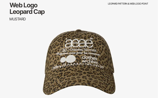aeae レオパード柄 キャップ 日本未発売】AEAE レオパードキャップ