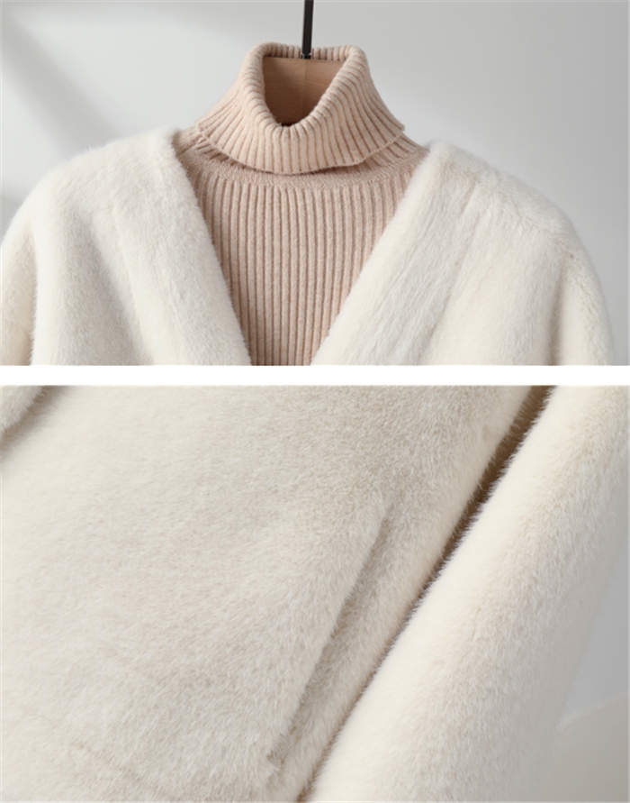 ノーカラー ファーコート ファージャケット レディース vネック ショート丈 ジャケット もこもこ もふもふ 秋冬 冬 秋 ファー ボタン フェイクファー 厚手 防寒 暖かい おしゃれ 大人 可愛い
