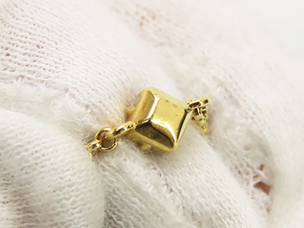 レア美品ルイヴィトンブレスレットレディLVラインストーンダブルチェーンゴールドM1582A