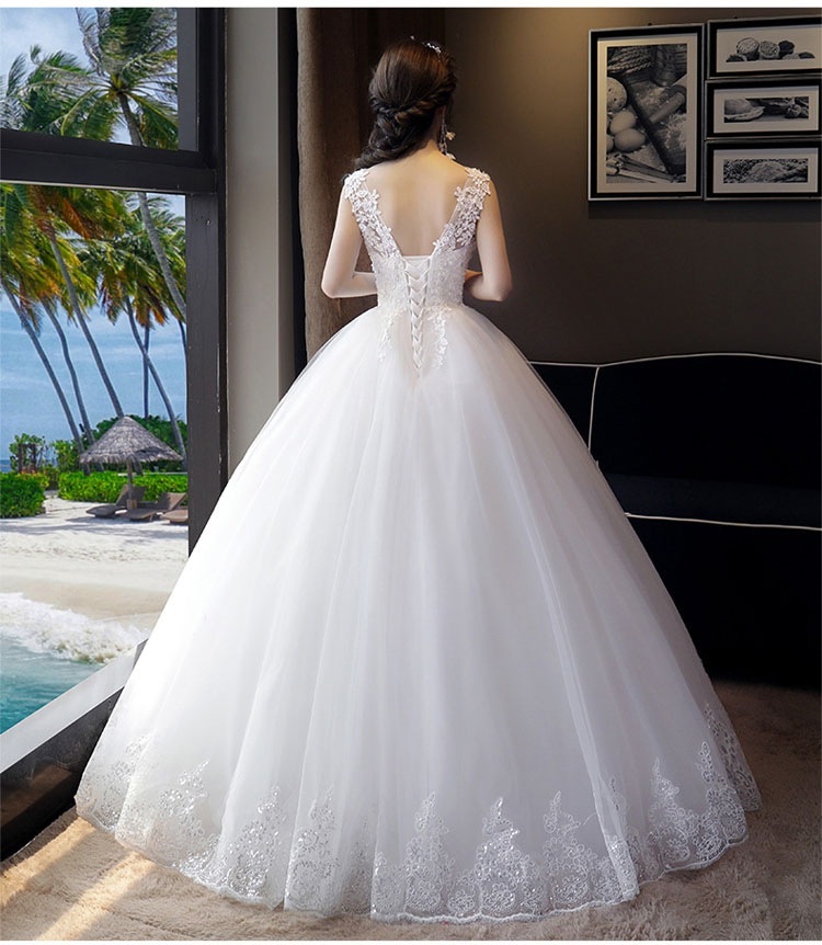 【即納】ウェディングドレス 白 プリンセラインドレス ノースリーブ 刺繍 Aライン エンパイアドレス レース ドレス 豪華な花嫁ドレス 編み上げタイプ シンプルドレス/姫系ドレス/刺繍フリルドレス 【即納】ウェディングドレス 白 プリンセラインドレス ノースリーブ 刺繍 Aライン エンパイアドレス レース ドレス 豪華な花嫁ドレス 編み上げタイプ シンプルドレス/姫系ドレス/刺繍フリルドレス