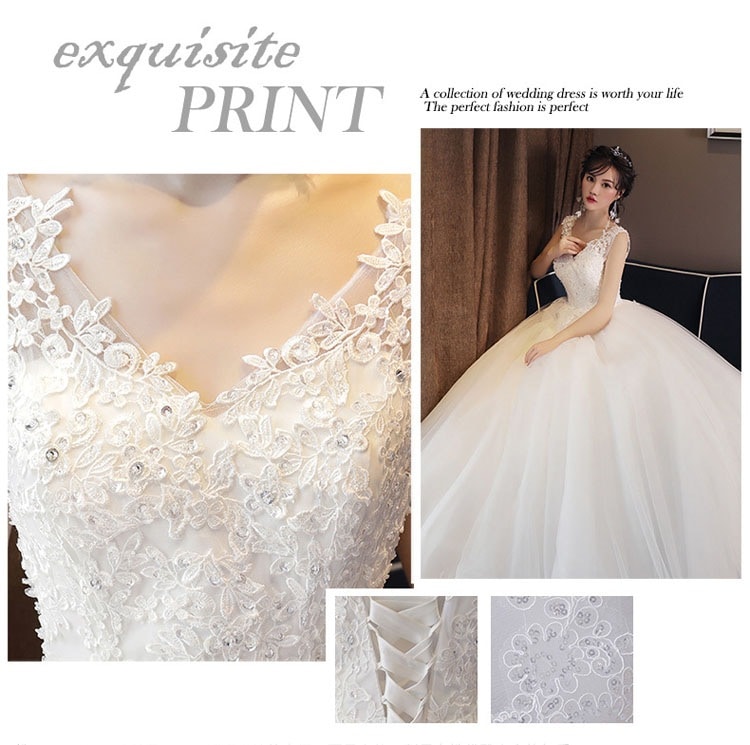 【即納】ウェディングドレス 白 プリンセラインドレス ノースリーブ 刺繍 Aライン エンパイアドレス レース ドレス 豪華な花嫁ドレス 編み上げタイプ シンプルドレス/姫系ドレス/刺繍フリルドレス 【即納】ウェディングドレス 白 プリンセラインドレス ノースリーブ 刺繍 Aライン エンパイアドレス レース ドレス 豪華な花嫁ドレス 編み上げタイプ シンプルドレス/姫系ドレス/刺繍フリルドレス