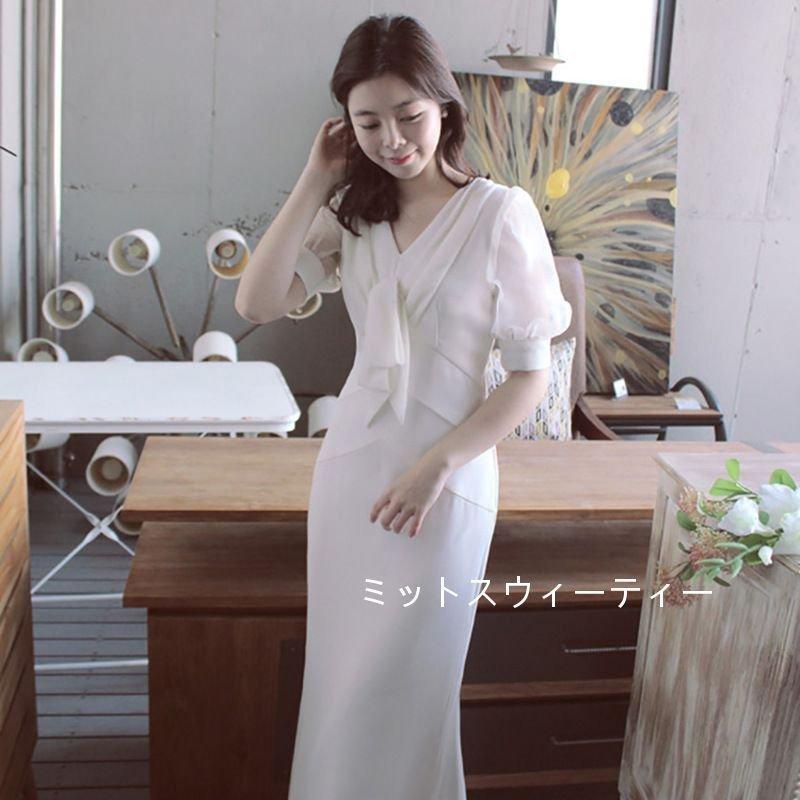 ドレス ロング丈 花柄 上品 パーティー シンプル 結婚式 韓国 楽天市場】韓国ファションウェディングドレス ロングドレス